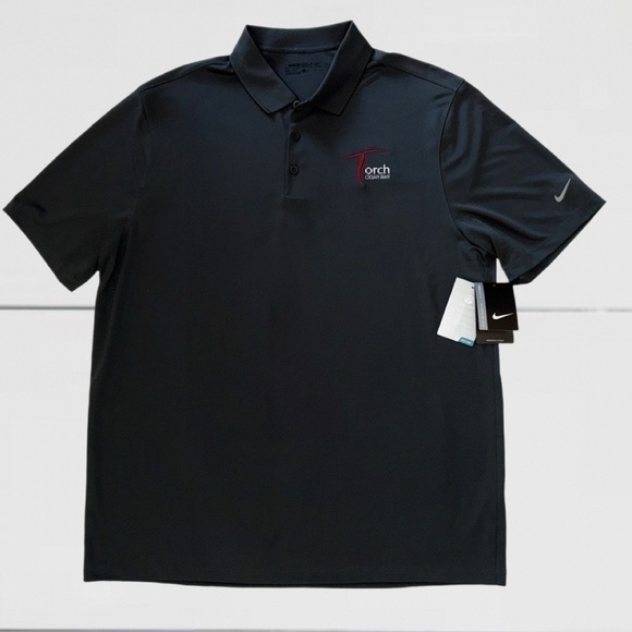 Nike Other - Nike Golf Dri-FIT Polo Shirt Men’s XL Anthracite Gray NWT Torch Cigar Bar Logo